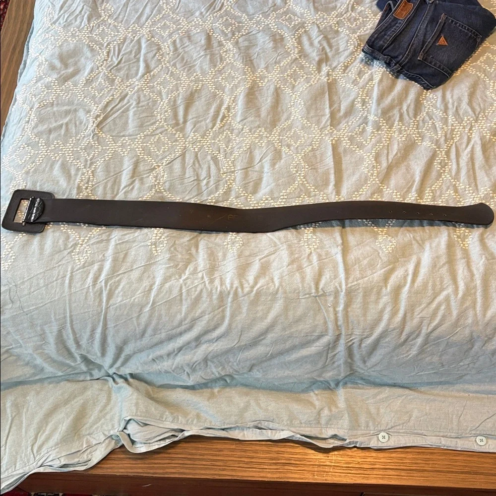 Arden B leather chunky belt